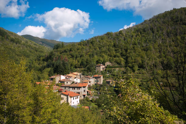 Borgo di crinale nell'Appennino pistoiese, simile a Serra Pistoiese